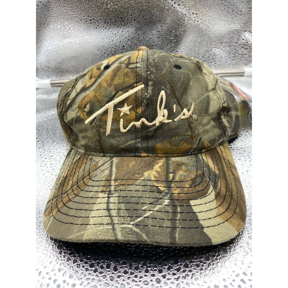Tink's Hunting Lures Camo Hat‎ Mens OSFM Brown RealTree Camouflage Snapback Cap